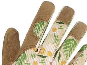 Gardening Gloves for Women Ladies Thorn Proof Leather Yard Gloves Gift for Gardeners