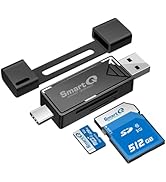 SmartQ USB-C and USB 3.0 SD Card Reader, 2-in-1 Memory Card Reader, Compatible with SDXC, SDHC, S...