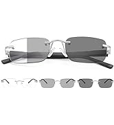 YIMI Photochromic Bifocal Reading Glasses Blue Light Blocking Spring Hinge Sun Readers Transition...