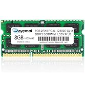 8GB DDR3L-1600 Sodimm PC3L-12800S 2RX8 204pin 1.35V / 1.5V CL11 RAM Memory Module for Intel AMD a...