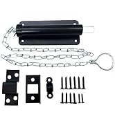 QCAA Chain Bolt, 6", Matte Black, 1 Pack, Made in Taiwan
