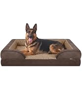 INVENHO Orthopedic Dog Bed for Extra Large Dogs, XXL Egg-Crate Foam Dog Couch with Washable Remov...
