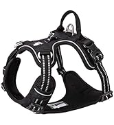 TRUE LOVE Dog Harness No Pull Nylon Reflective Pet Harness Adjustable Comfortable Control Step-in...