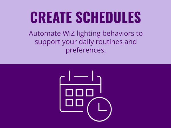 Create schedules