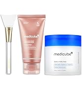 medicube Korean Viral Duo for Glass Glow Skin: Zero Pore Pads 2.0 and Collagen Overnight Wrapping...