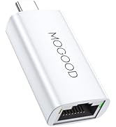MOGOOD USB-C to Ethernet Adapter, Thunderbolt 4/3 to RJ45, Portable LAN Adapter, Gigabit Network ...