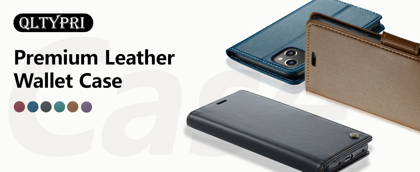 premium leather wallet case