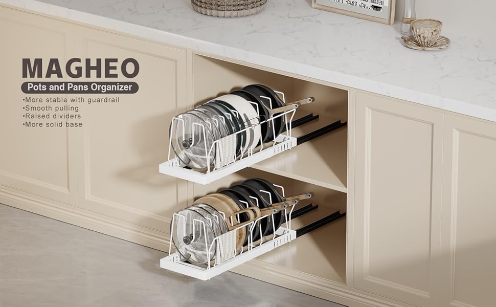 Magheo pot and pan organizer