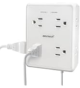 Multi Plug Outlet Extender Surge Protector Adapter, 8 Outlet with 4 USB Ports (2 USB C) 1350J Pow...