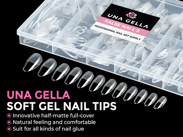 UNA GELLA soft gel nail tips