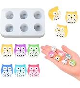 Mini Owl Figurine Silicone Mold for Fairy Garden Miniature Landscape Decor | Tiny Animal Epoxy Ca...