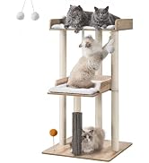 FourFurPets 43.7" Cat Tree, Modern Cat Tree Tower, Cat Tower for Indoor Cats Large Adult, Cat Con...