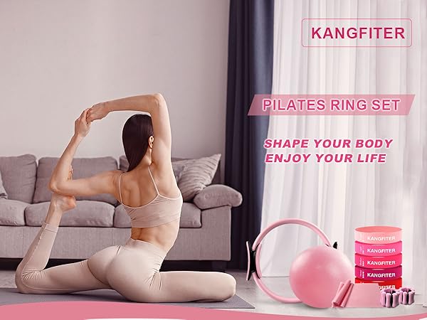 KANGFITER Pilates Ring Set