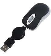 GUGUELEC Super Mini Wired Mouse Black