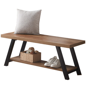 wooden bench indoor