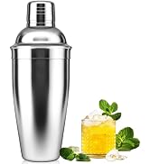 NewGF Cocktail Shaker, 25oz Martini Shaker Drink Shaker with Built In Strainer for Bartending, St...