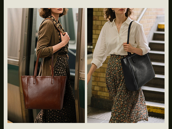 leather tote bag for women