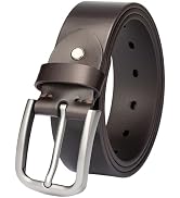 TYWestyles Men's 1.5" Everyday Leather Belt Solid Leather for Work Business and Casual