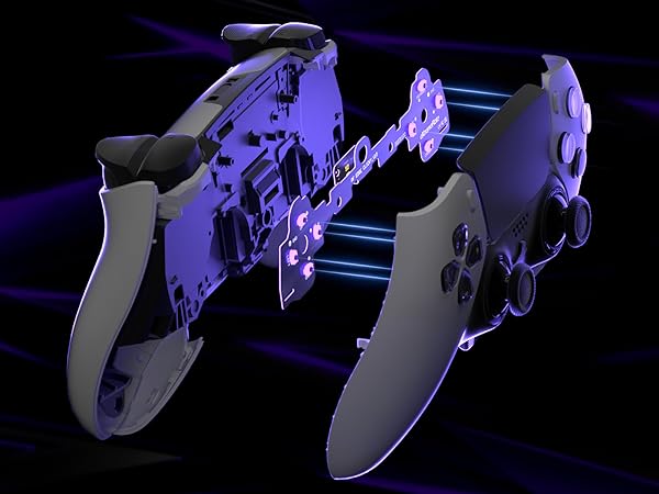 eXtremeRate Face Buttons Clicky Kit for PS5 Edge Controller Dpad Action ABXY Buttons Mouse Click Kit