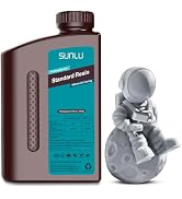 SUNLU 3D Printer Resin, 1kg Fast Curing Standard 3D Resin for LCD DLP SLA Resin 3D Printers, 395-...