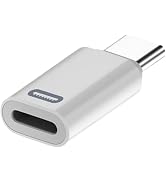 Seadiquiet White for Lightning Female to USB C Male Adapter 8PIN to Type-C Adapter,USB C to Light...