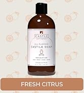 Castle Soap All-Purpose Castile Soap | Multi-Use Gentle Cleanser for Hair Body Hands & Home | Nou...