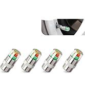 CouTunp 4PCS Tire Pressure Monitor Valve Stem Caps, 2.4 Bar 36PSI Car Tire Pressure Monitor Senso...