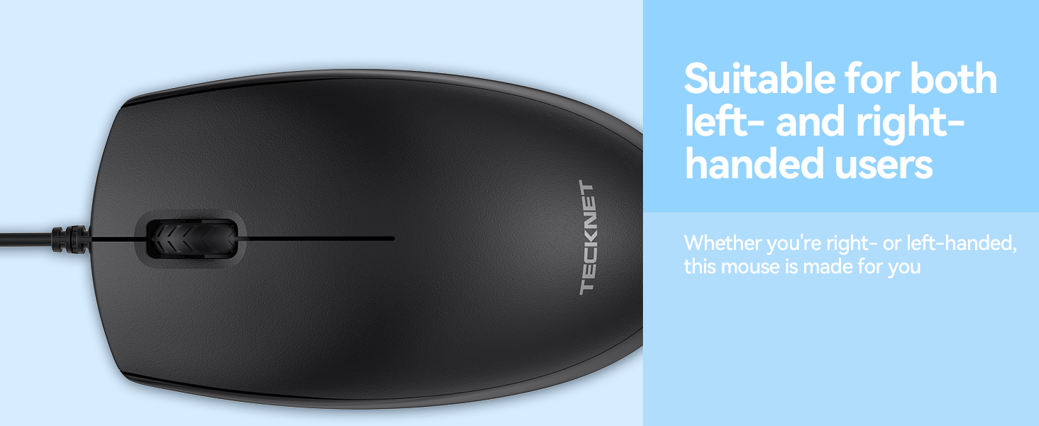 Text reads 'Suitable for both left- and right-handed.' Black wireless Bluetooth speaker shown against light blue background.