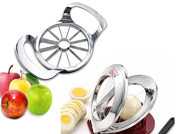 Egg slicer and apple corer and slicer