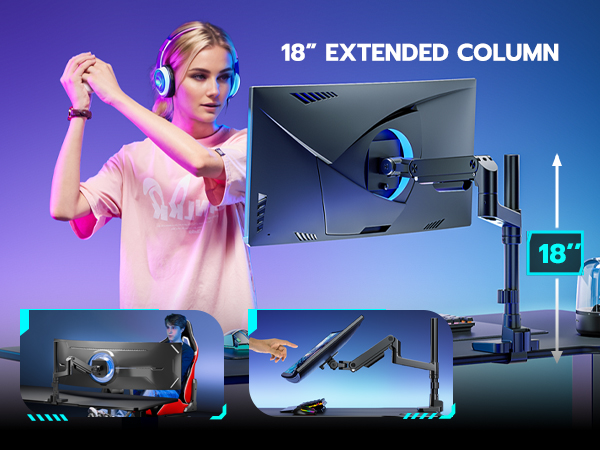 18“ extended column