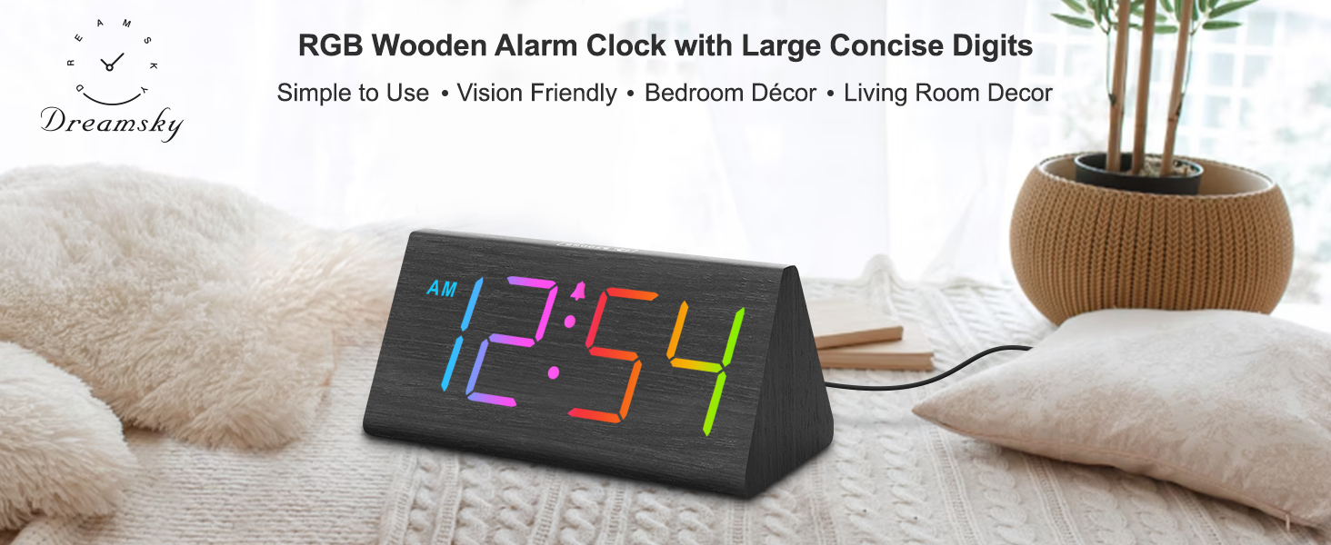 rgb bedroom clock