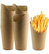 Green Direct Brown French Fries Cup The Perfect Paper French Fries Cup Holder for all Occasions P...