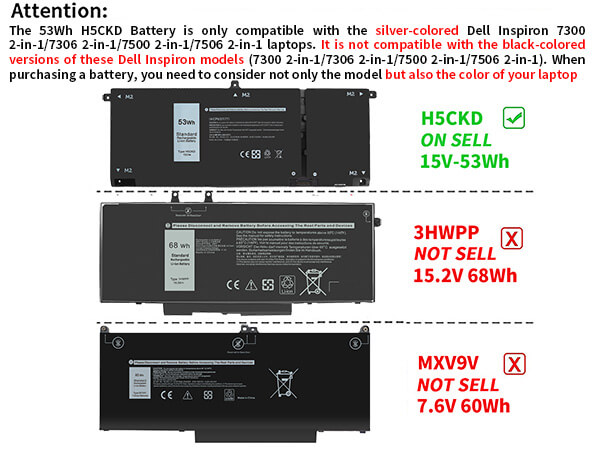 h5ckd dell battery