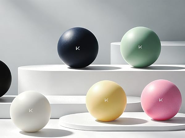 Yoga balls in various colors