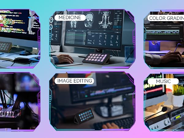 Trigger Actions in Software OBS, Twitch, Content Creators, Streaming, Gaming Works with Mac/Win/PC
