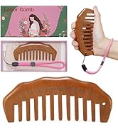 Moreinday Wooden Labor Comb for Pain, Birthing Comb for Labor Pain with Wrist Strip and Gift Box ...