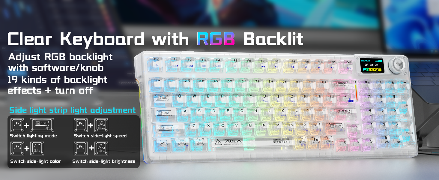 RGB Backlit Creamy Keyboard with number pad