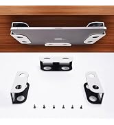 BYMECOST Under Desk Laptop Storage Mount, Metal Under Desk Laptop Holder, for Devices Thickness 1...