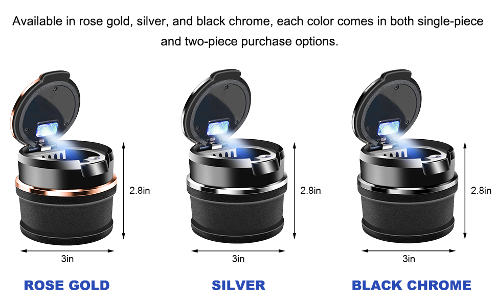 The ashtray with a lid effectively stops bad smells and ashes from spreading in the car