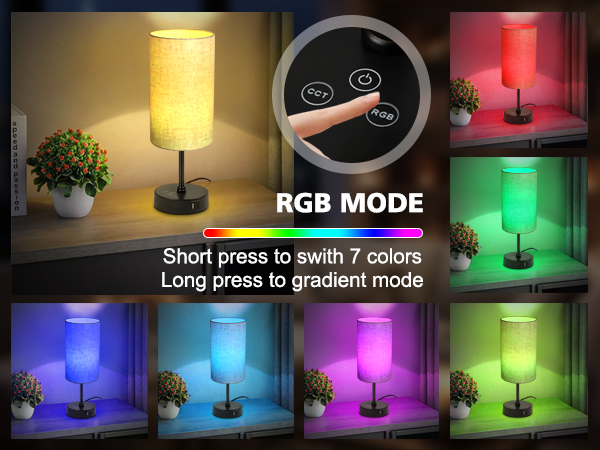 7 colors rgb mode can change different color use the RGB 7 colors mode as ambient light.