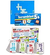 Regal Games - Scrambled 5’s & Four-Pack Variety Math Flash Cards - Math Learning & Gaming Bundle ...
