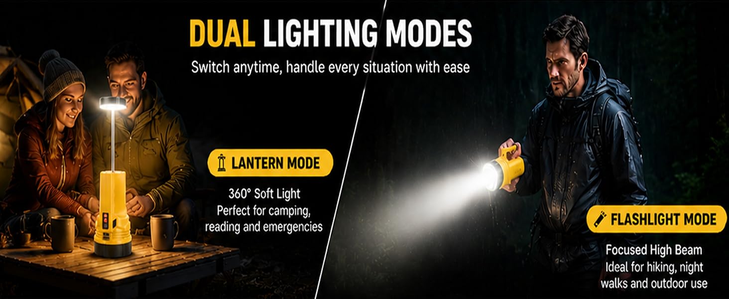 dual lighting mode lantern