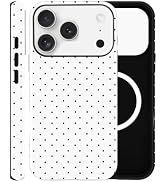ZOEVEES Magnetic Case for iPhone 17 Pro Max, Compatible with MagSafe, Aesthetic Polka Dot Cute De...