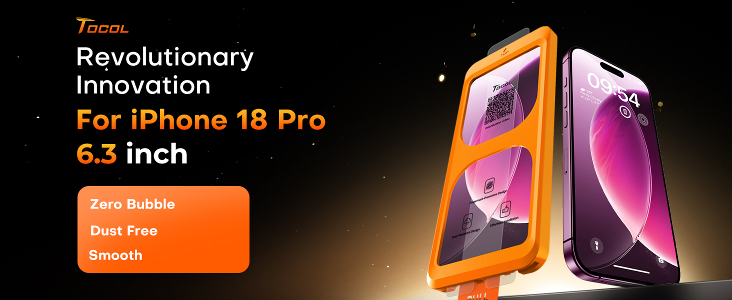 for iPhone 18 Pro Screen Protector