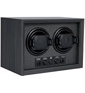 Mcbazel Double Watch Winder for Automatic Watches, Dual Watch Winder Box with 5 Modes, Quiet Moto...