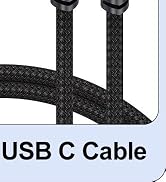 Right Angle USB C Cable 1FT 2Pack, 90 Degree USBC 60W PD Fast Charging & High Speed Transfer Shor...