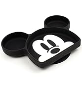 Bumkins Disney Silicone Grip Dish, Suction Plate, Divided Plate, Baby Toddler Plate, BPA Free, Mi...