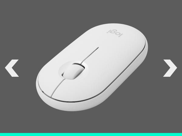 pebble m350 wireless compact mouse off-white