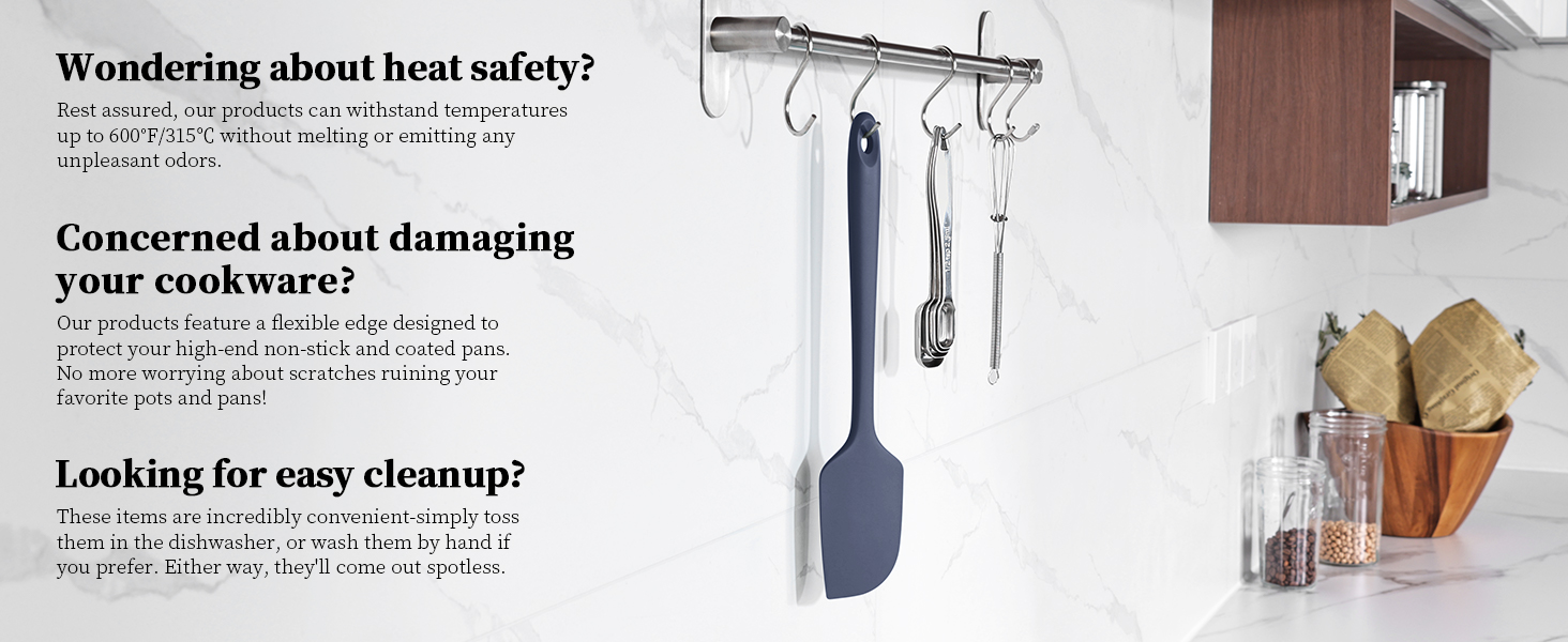 High Heat Resistant Food Safe Silicone Spatula