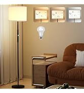 PARTPHONER Floor Lamp for Living Room Bedroom with Lampshade Stencil, 65’’ Modern Tall Lamp Simpl...